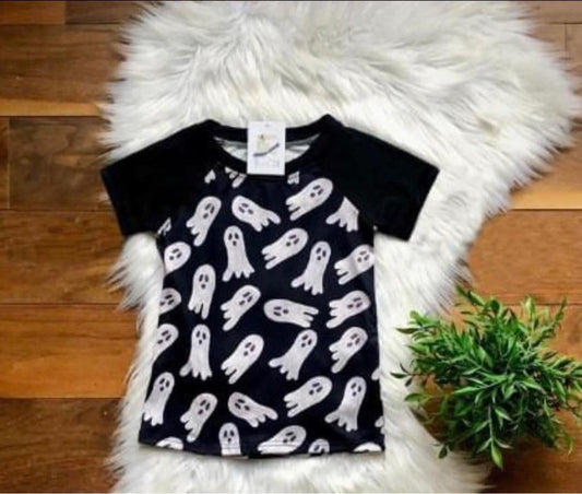 Hey Boo Short Sleeve Raglan by TwoCan