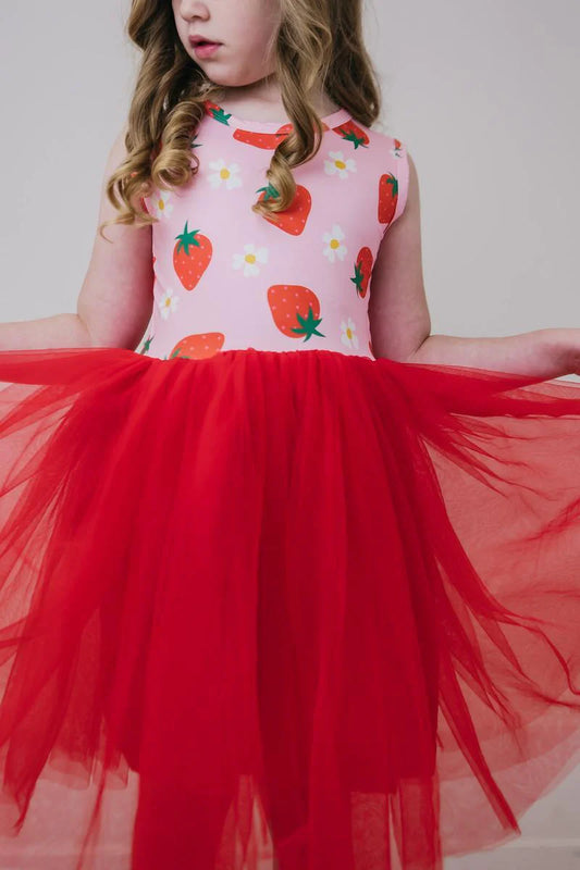 STRAWBERRY SUNSHINE TANK TUTU DRESS