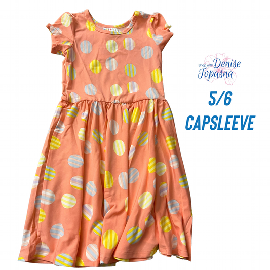 DotDotSmile size 5/6 Easter capsleeve dress