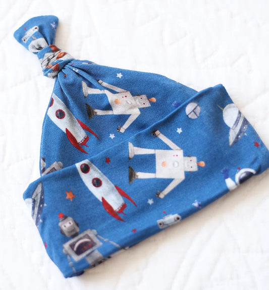 Little Snuggles Space Jam - Bamboo Newborn Beanie