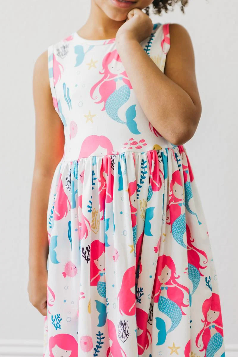 MERMAID KISSES TANK TWIRL DRESS