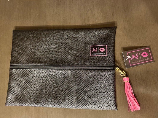 Black Cobra large Makeup Junkie bag